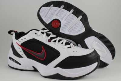 nike air monarch iv black red white